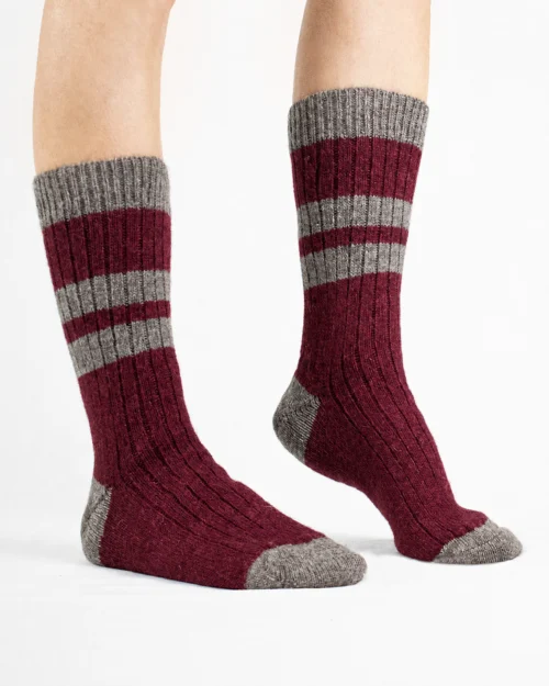 Calza-caliope-midi-lana-inglese-amaranto_UC82 Caliope Midi