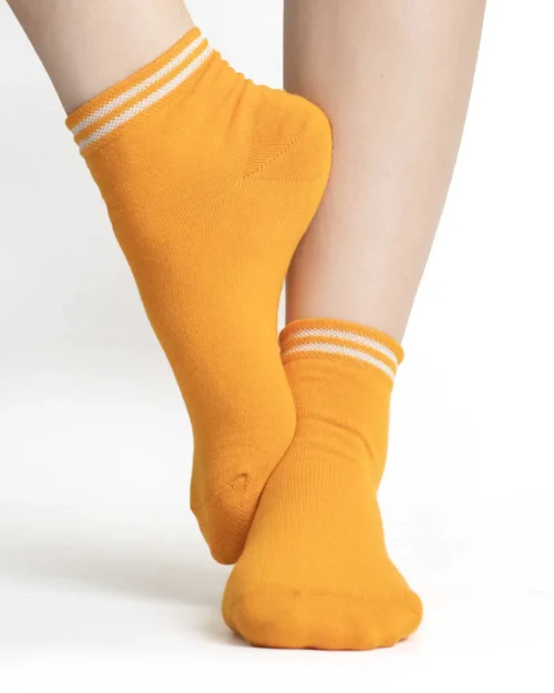Calza cotone biologico arancio_DC205 Zelina