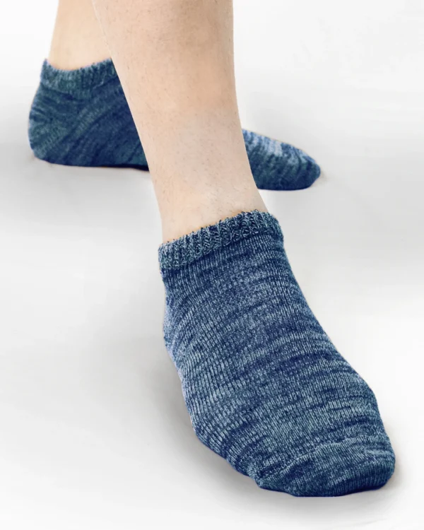 Calza cotone e cashmere blu_X105 Felis