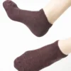 Calza cotone e cashmere bordeaux_X105 Felis