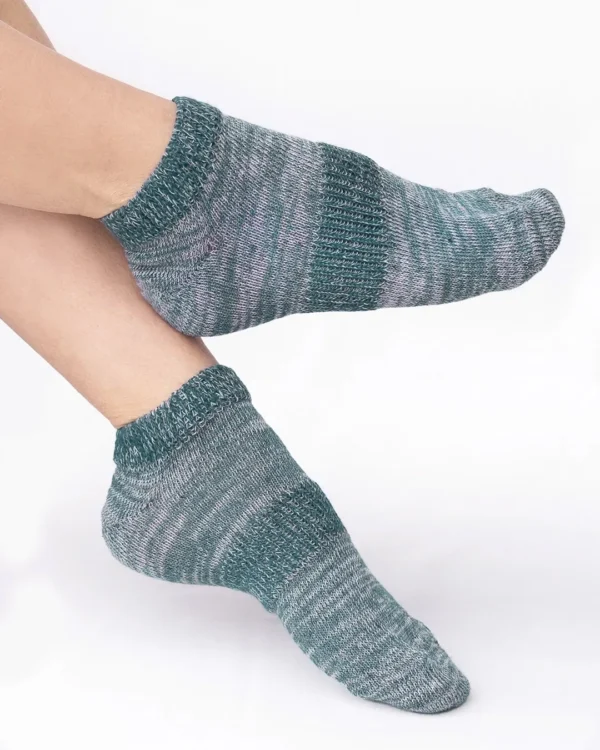 Calza cotone e cashmere ottanio_X105 Felis