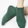 Calza cotone e cashmere verde scuro_X105 Felis