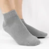 Calza-lana-merino-cortissimo-grigio chiaro_UC250 Libras