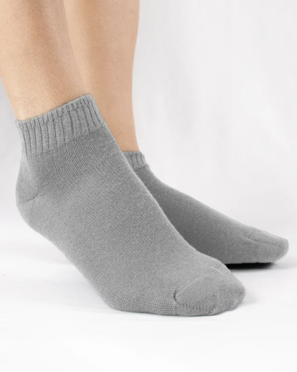 Calza-lana-merino-cortissimo-grigio chiaro_UC250 Libras