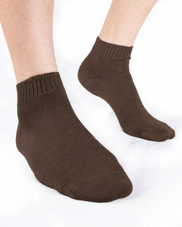 Calza-lana-merino-cortissimo-marrone_UC250 Libras