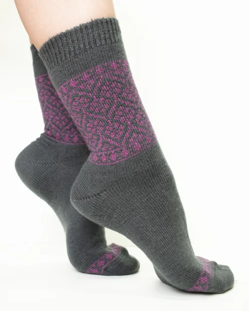 Calza-lana-merino-corto-antracite_DC229 NordicTwist