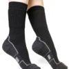 Calza-sportiva-cotone-e-lana-merino-corto-nero e nero_UT78 Ecodinamica