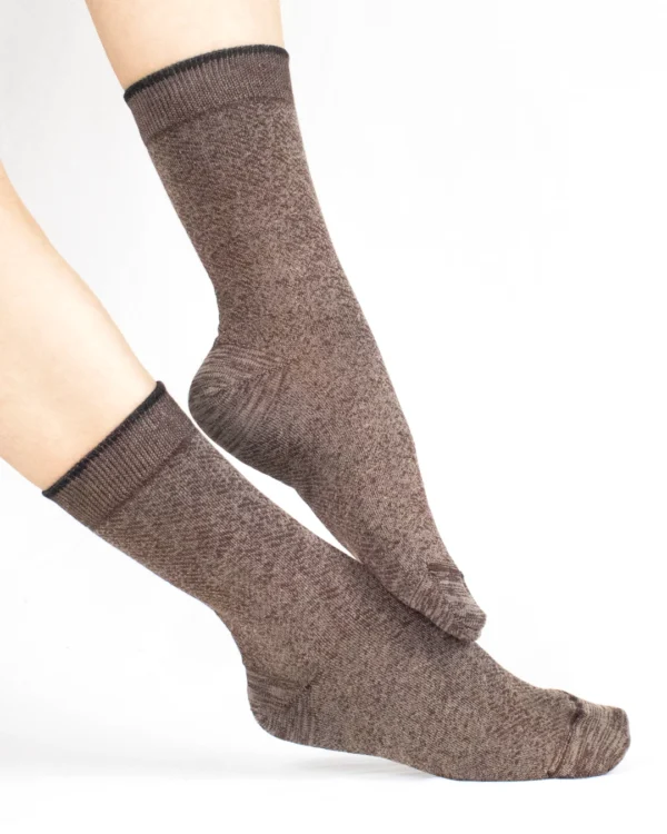 Calza tencel marrone_DC257 Enza