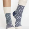Calze-lana-merino-corto-jaquard-blu_DC290 Tessea
