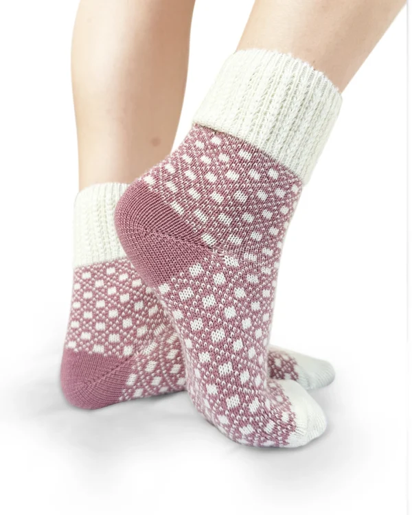 Tessea-fantasia jacquard-merino-extra-fine-panna-e-rosa antico_DC290 Tessea